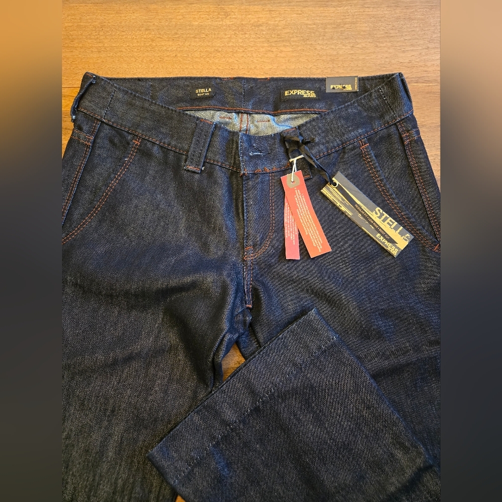 NWT, Express Dark Blue Stella Jeans